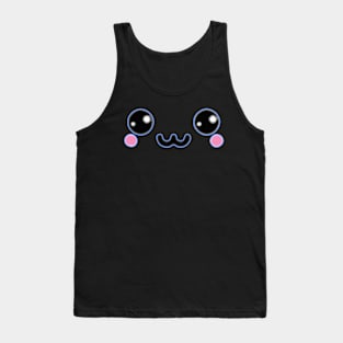 Kawai ultra content face design Tank Top